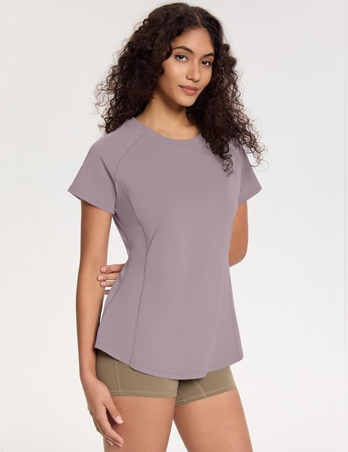 Loovoo Women's Workout Tops - Breathable Loose Fit Activewear Gym Tee | Quick Dry & Comfortable