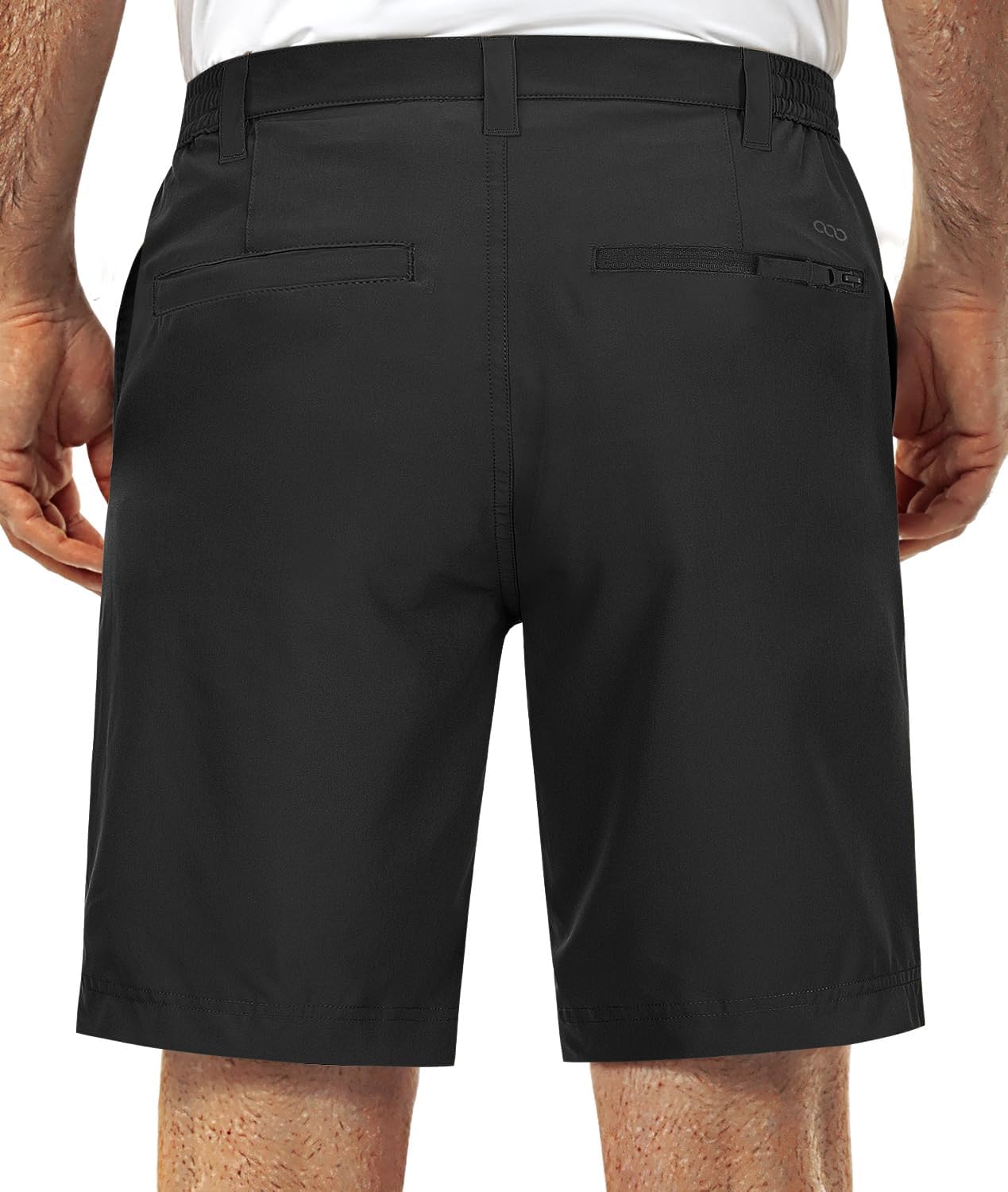 Skiennix Men's Golf Shorts - Quick Dry 9-Inch Inseam Classic-Fit with Elastic Waist | Perfect for Hiking & Fishing