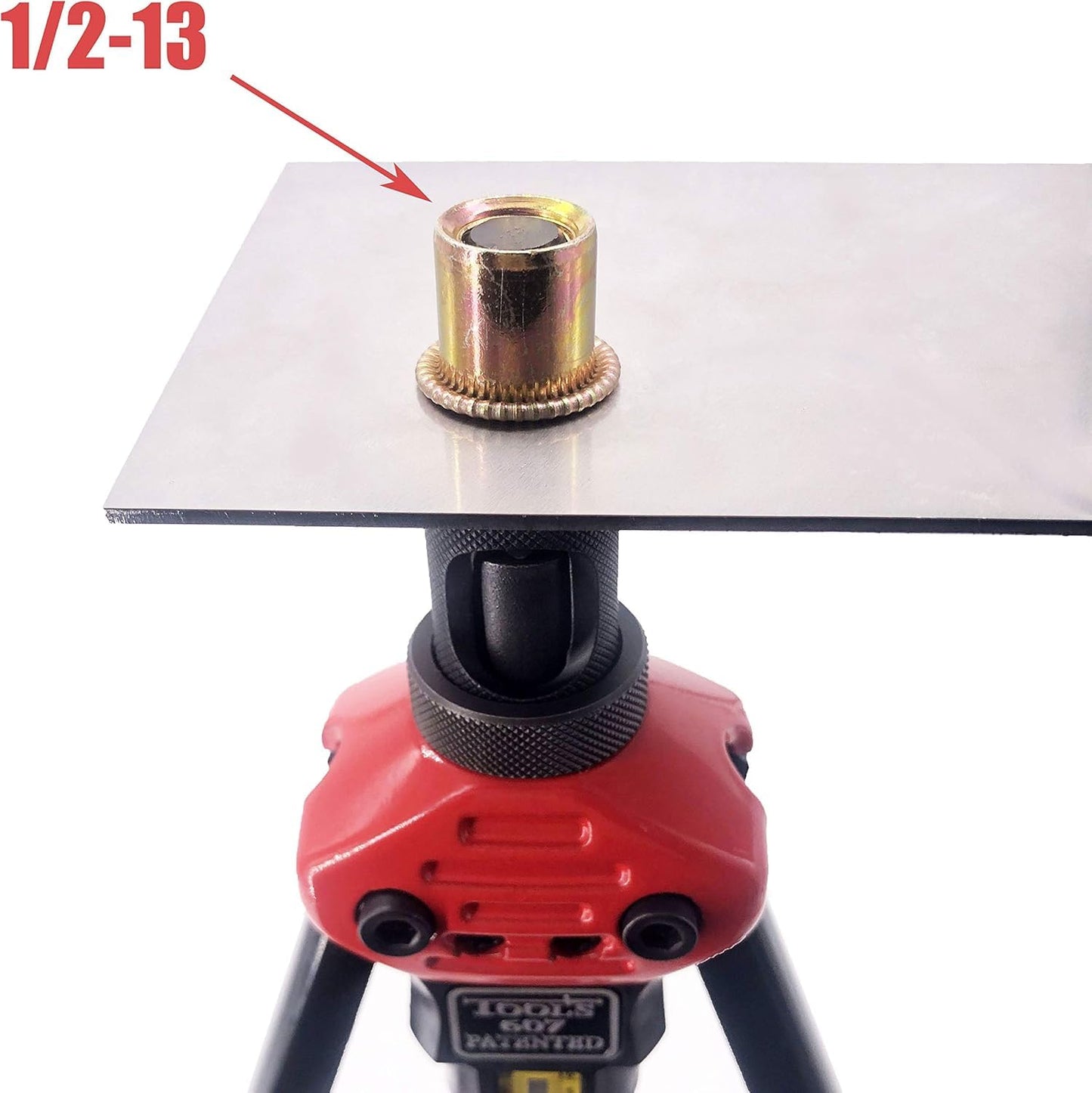 ZIOJOVK 16-Inch Rivet Nut Tool Kit, with17 Metric and SAE Mandrels, 256Pcs Assorted Rivet Nuts, and Rugged Carrying Case