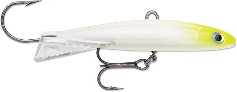 Rapala Jigging Rap Magnum, Ice Fishing Jigging Lure, Walleye Pike and Lake Trout Jig, Vertical Jigging Bait, 2-3/4", Glow