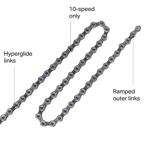 Shimano CN-6701-10 Chain - 10-Speed, 116 Links, Silver