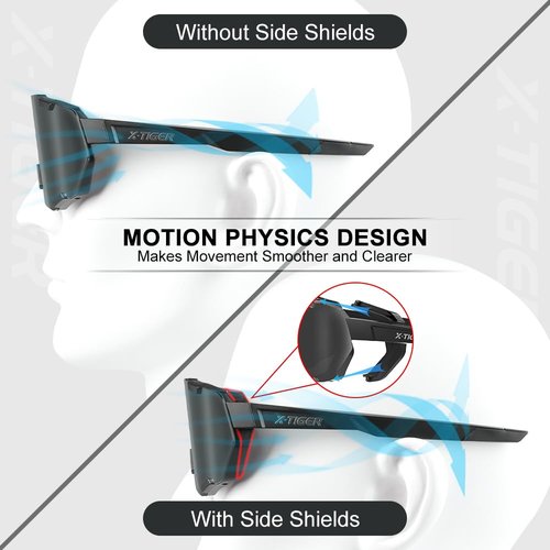 X-TIGER Polarized Cycling Glasses Men Women 5 Interchangeable Lenes UV400 Sports Sunglasses Baseball Running Fishing…