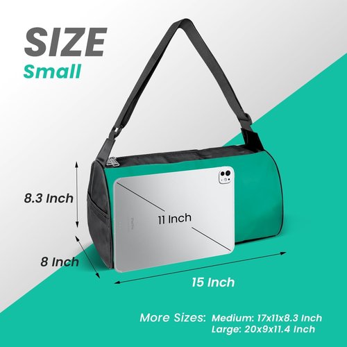C&F BOGMOST Travel Duffel Bag - Foldable Waterproof Gym Bag for Men & Women | Lightweight Green Oxford Cloth