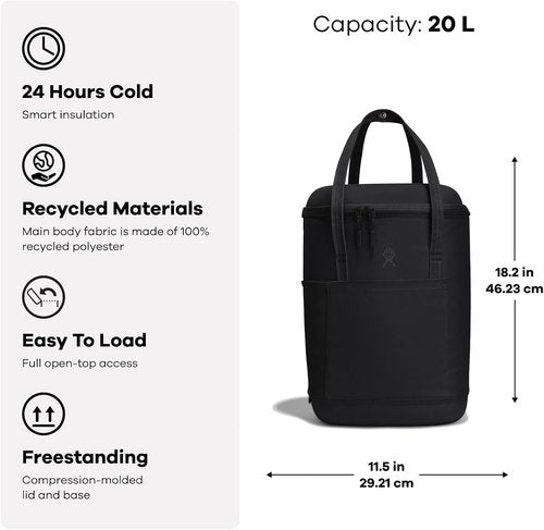 Hydro Flask Cooler Backpack - Insulated Soft Cooler with 20L Capacity - Trillium Pink