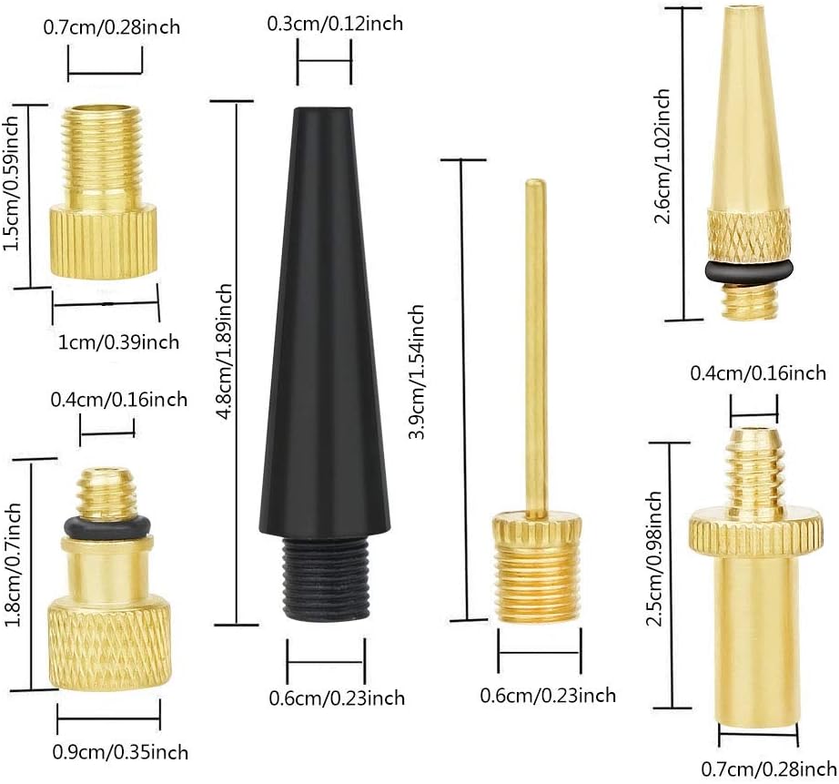 Skiennix High-Grade Brass Valve Adapter - Durable Bicycle Tire Valve Converter