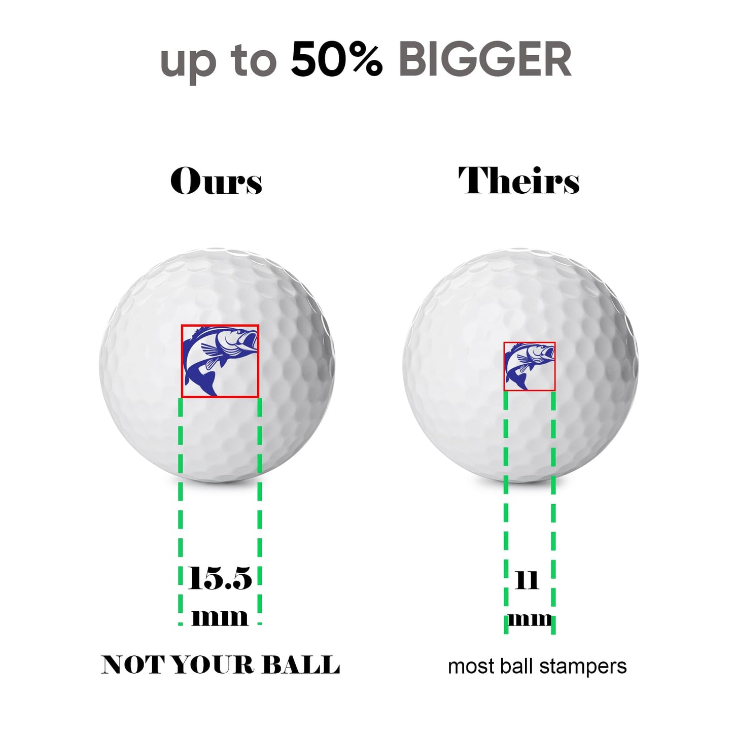 ZEETY Golf Ball Stamp – Waterproof, Quick-Dry Stamper with Permanent Ink for Custom Marking, Personalized Accessories & Funny Adult Golf Gifts for Men and Women Golfers (Club Polish)