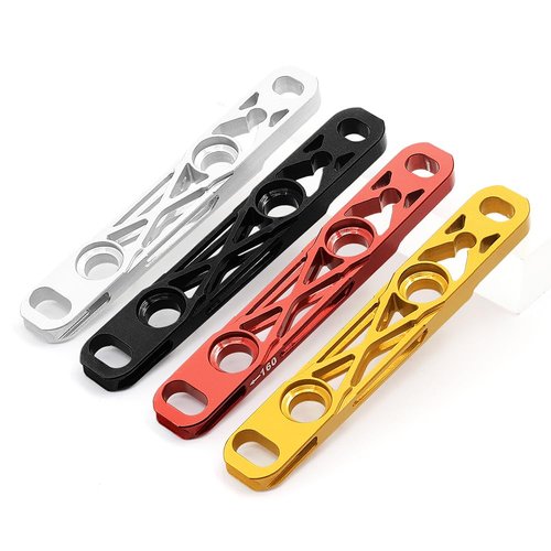Aluminum Alloy Ultralight Disc Brake Adapter - Road Bike 140 to 160mm Conversion Kit | for Shimano | for SRAM | Bicycle Disc Brake Mount Base (Front Black)