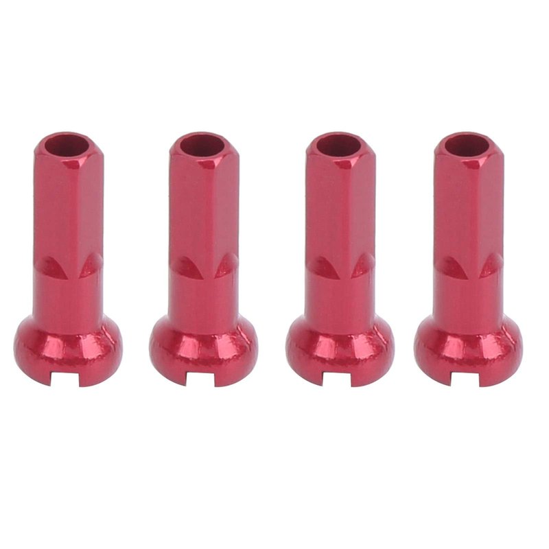 Spoke Nipples,Durable Aluminum Alloy 100 Pcs Spoke Nibs,14x6mm Wheel Repair for Cyclists Mechanics DIY Projects