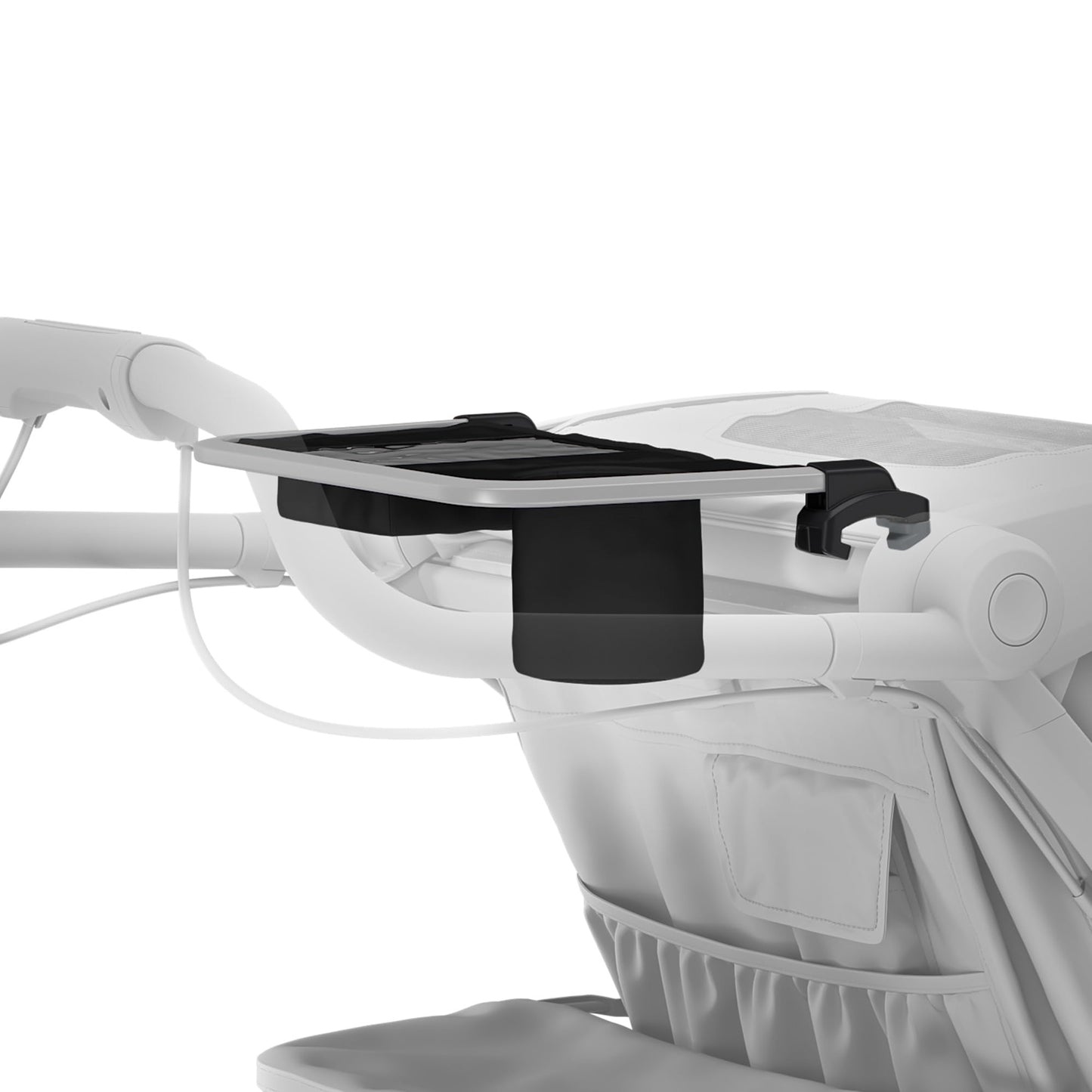 Thule Organizer - Handlebar Storage with a Zippered Pocket - Built-in Cup Holder - Compatible with Chariot & Urban Glide 3/4 Collections