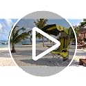 Camping Chair with Canopy Shade - Portable Folding Outdoor Seat