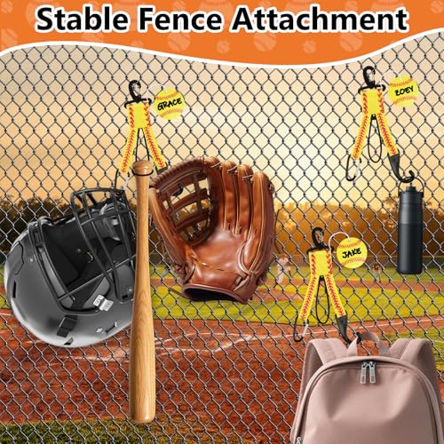 Yellow Softball Dugout Organizer Bag with Helmet Holder & Hooks - 1Pc