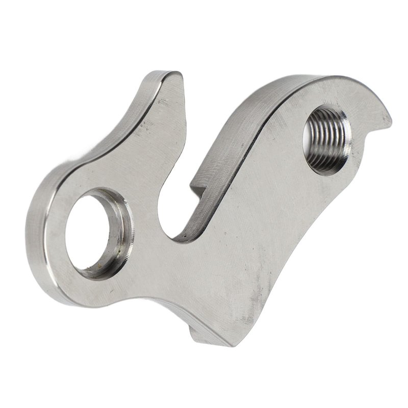 Stainless Steel Derailleur Hanger with Screw, CNC Machined Rear Tail Hook, Mountain and Road Bike Compatible, Anodized Finish
