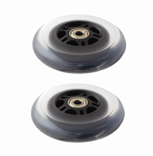 Twilight Garage Pair of 100mm Scooter Replacement Wheels Pro Stunt Scooter Wheels for Smooth Ride (Black)