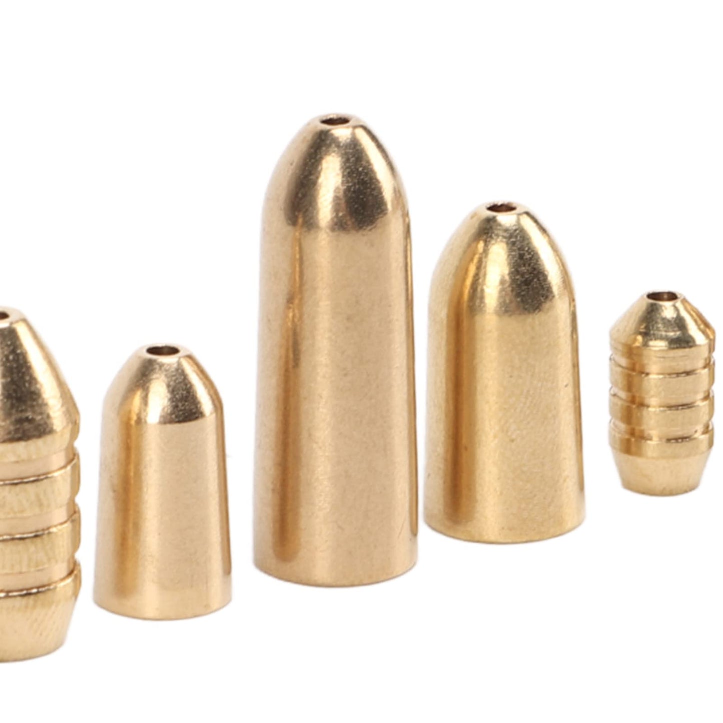 OUKENS Brass Sinkers Weight Kit, 46pcs Fishing Sinker Weights, Tackle Sinkers with Box for Freshwater Saltwater Bass Fishing