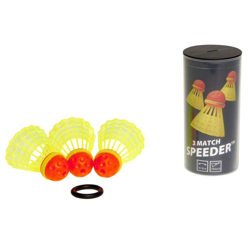 Speedminton Match Speeder 3Pk Speeder Tube Birdies for Outdoor Games Speed Badminton/Crossminton