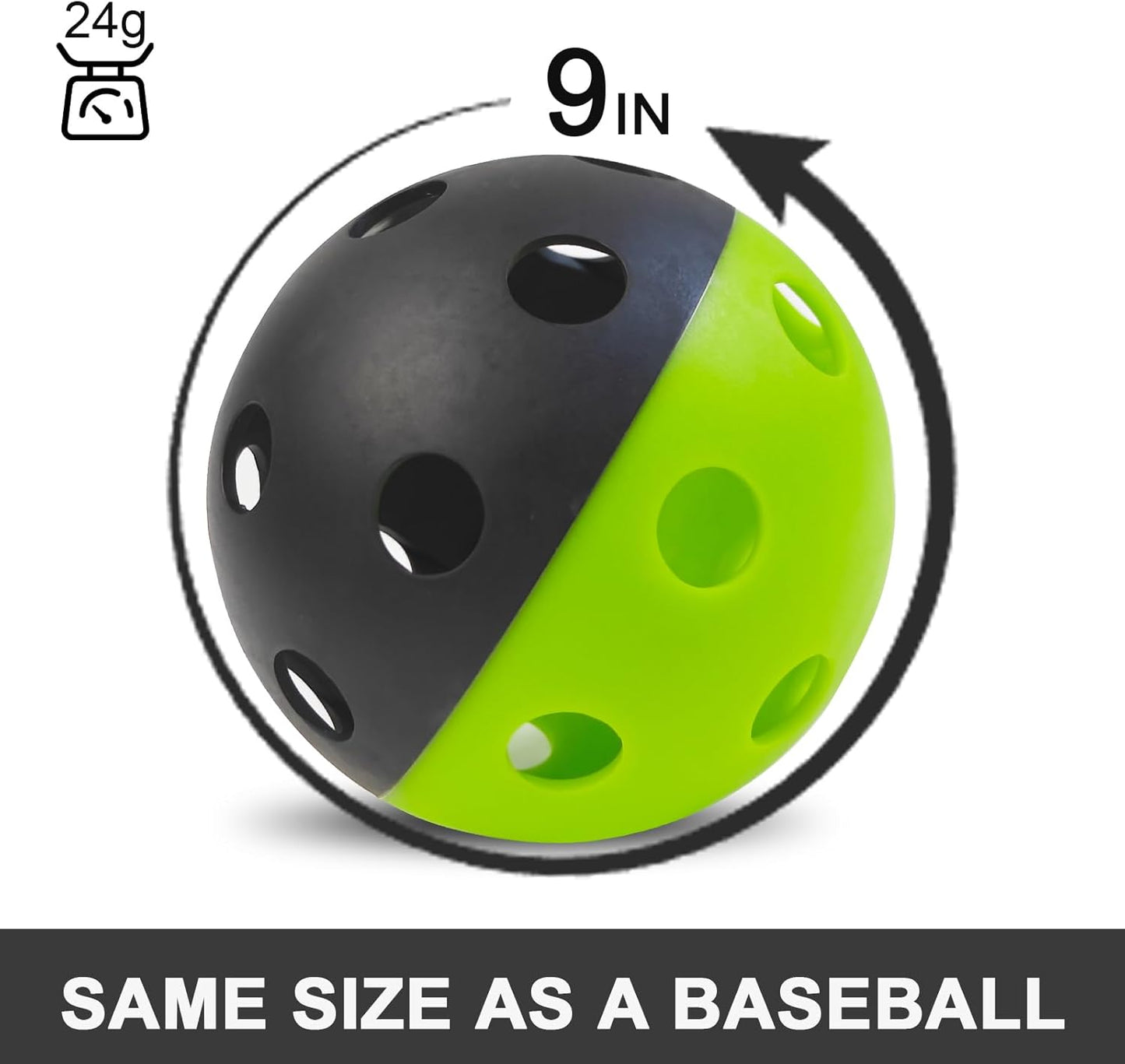 MYKUJA Heavy-Duty Baseballs - Soft Practice Balls for Hitting | 12-Pack Limited Flight High Impact