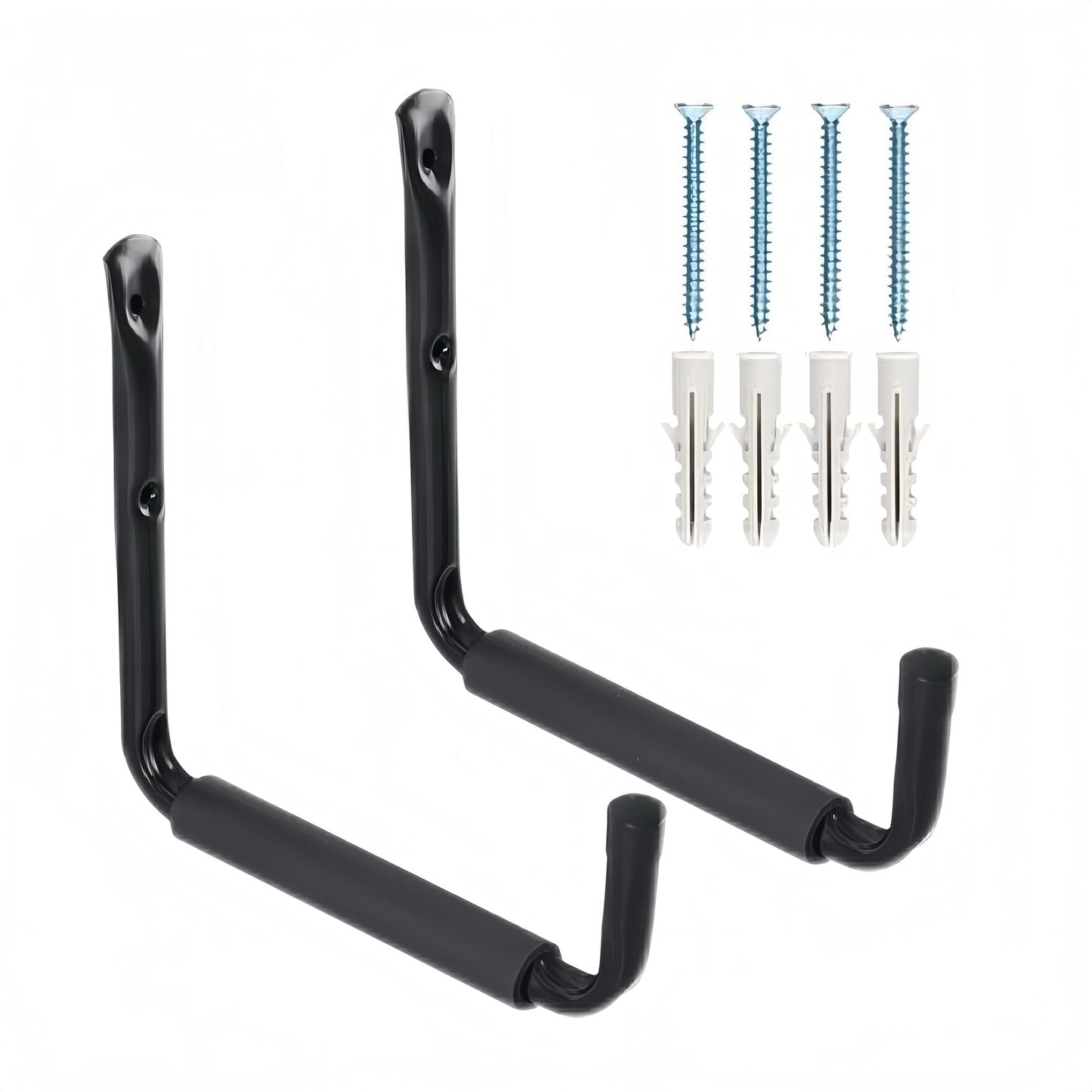 CROISSANT 2Pack Garage Storage Ladder Hook, Suitable for Kayak Hangers for Garage Wall, Heavy Duty Hooks for Hanging 50 lbs