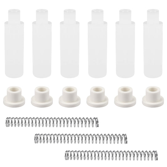 Storm Screen Door Hinge Pin Kit K 5131 Compatible with Prime-Line, Storm Door Repair Replacement Parts - 2-9/16 Inch Steel Springs, 5/16 Inch Nylon Pins and Bushings Fit for Emco/Andersen, 3 Sets