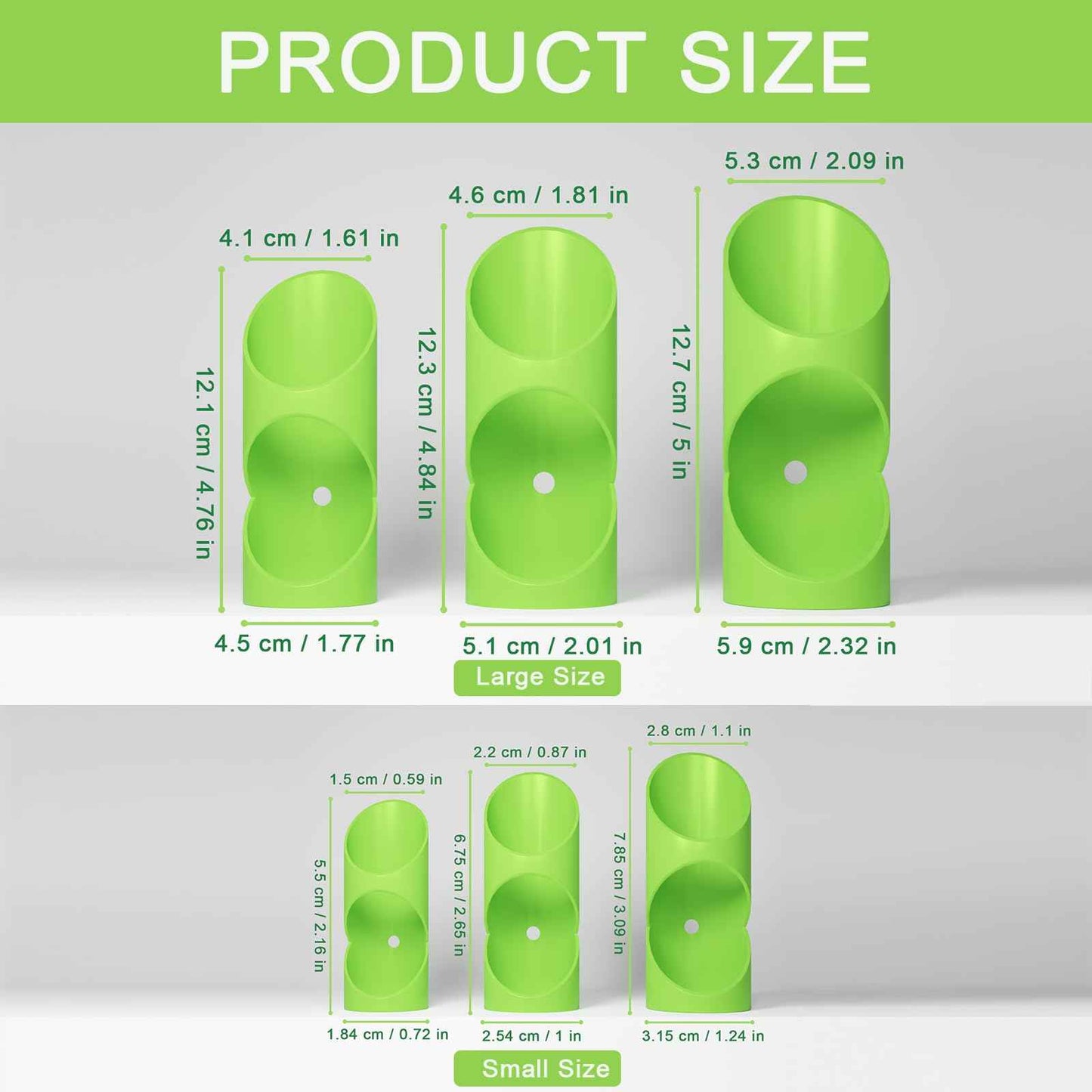 6PCS Foam Pipe Insulation Cutter Tool, Cutting Guide Clip Jig for Homes, Industries and Commercial Places, Versatile Foam Pipe Insulation Cutter Fixture 15mm, 22mm, 28mm, 40mm, 46mm, 53mm【Green】