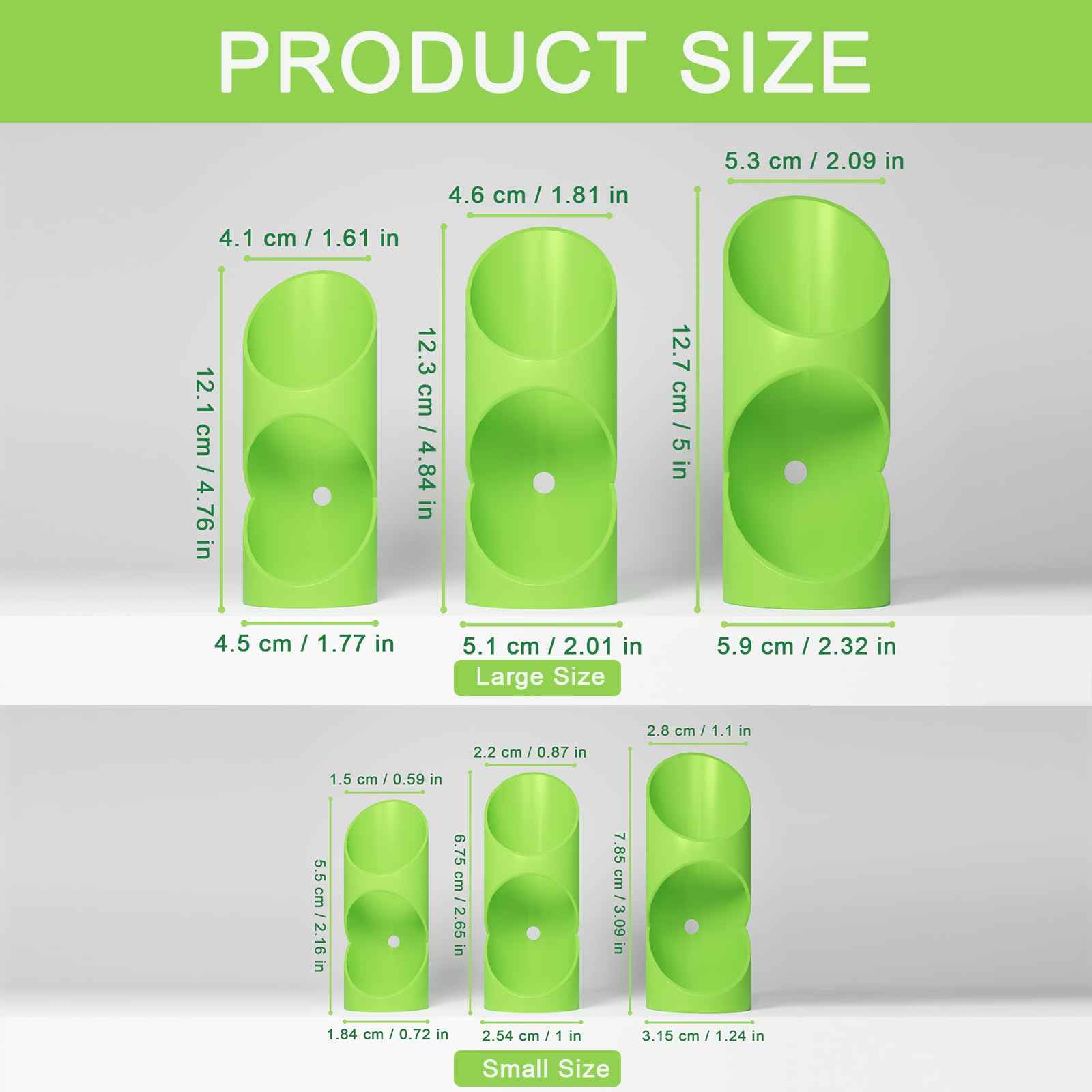 6PCS Foam Pipe Insulation Cutter Tool, Cutting Guide Clip Jig for Homes, Industries and Commercial Places, Versatile Foam Pipe Insulation Cutter Fixture 15mm, 22mm, 28mm, 40mm, 46mm, 53mm【Green】