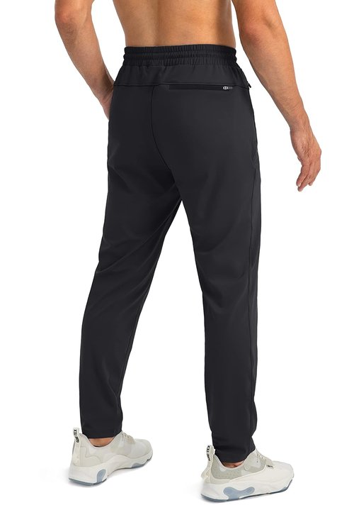 G Gradual Men's Athletic Sweatpants - Tapered Joggers with Zipper Pockets for Workout & Running