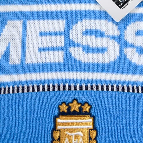 Argentine Football Association Lionel Messi Beanie - Light Blue, One Size