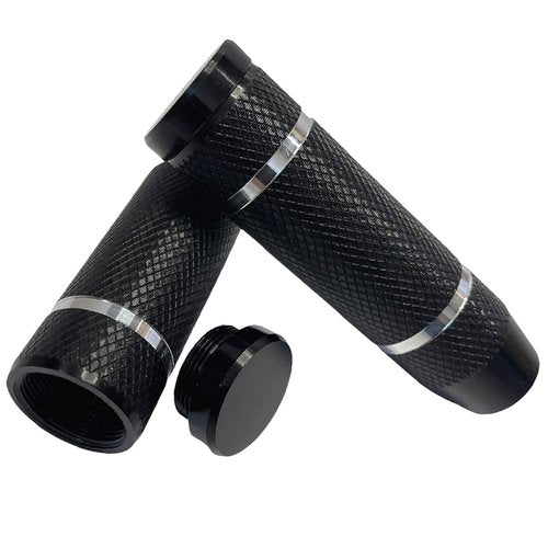 WADEKING WHW Quick-Release Bike Pegs, Suitable for 3/8-inch Axles, with Tools, for Mountain Bicycle Pedal Rear Seat Bracket, Durable, Non-Slip Carving (2 Pcs)(Black(Unthreaded))
