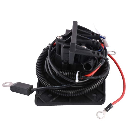 Roykaw Golf Cart 48 Volts Charger Receptacle Delta-Q Charger Socket with Wires for EZGO RXV TXT 2008-Up and 2Five 2010-Up Electric Golf Cart, 3-Prong Charging Port, OEM# 602529,613304