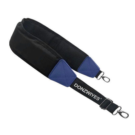 DONZWIYES Golf Bag Shoulder Strap Upgraded Single Padded Adjustable Straps Universal Replacement(Black,1 Pack)