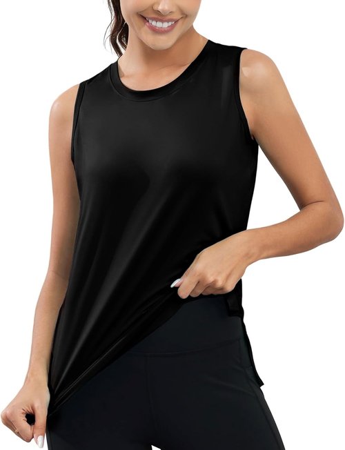 KevaMolly Workout Tank Tops for Women - UPF50+ Breathable Sleeveless Athletic Yoga Shirts