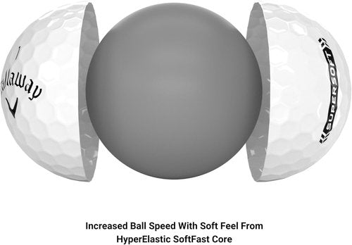 Callaway Golf Supersoft Golf Balls - Exceptional Distance & Soft Feel | 12-Pack White