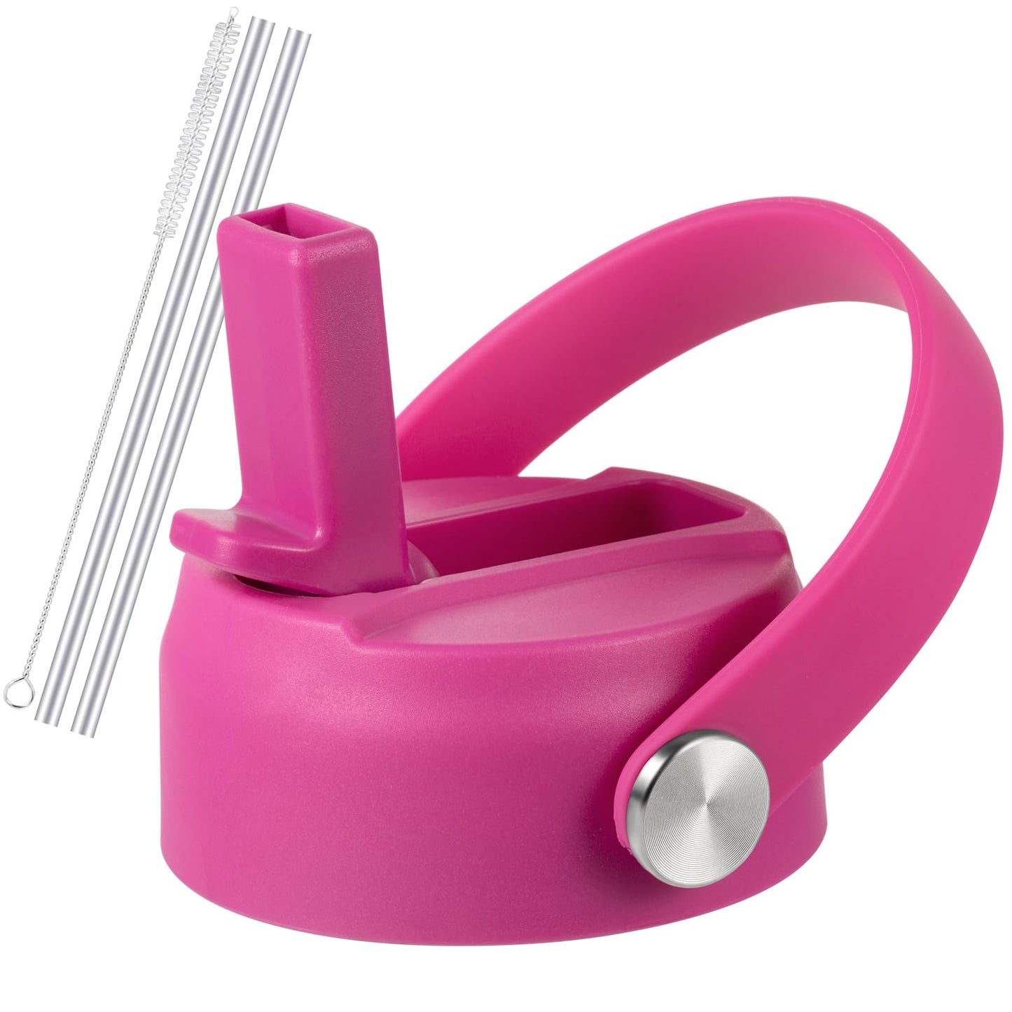 RRegeny Straw Lid for Hydro Flask Wide Mouth 32 40 oz, Lids with Flexible Handle compatible with HydroFlask, Replacement Sports Flex Cap Wide Mouth Top