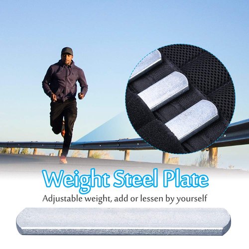 Steel Plates for Weighted Vest, Strength Training Weight Steel Plate Adjustable Round Head Rustproof