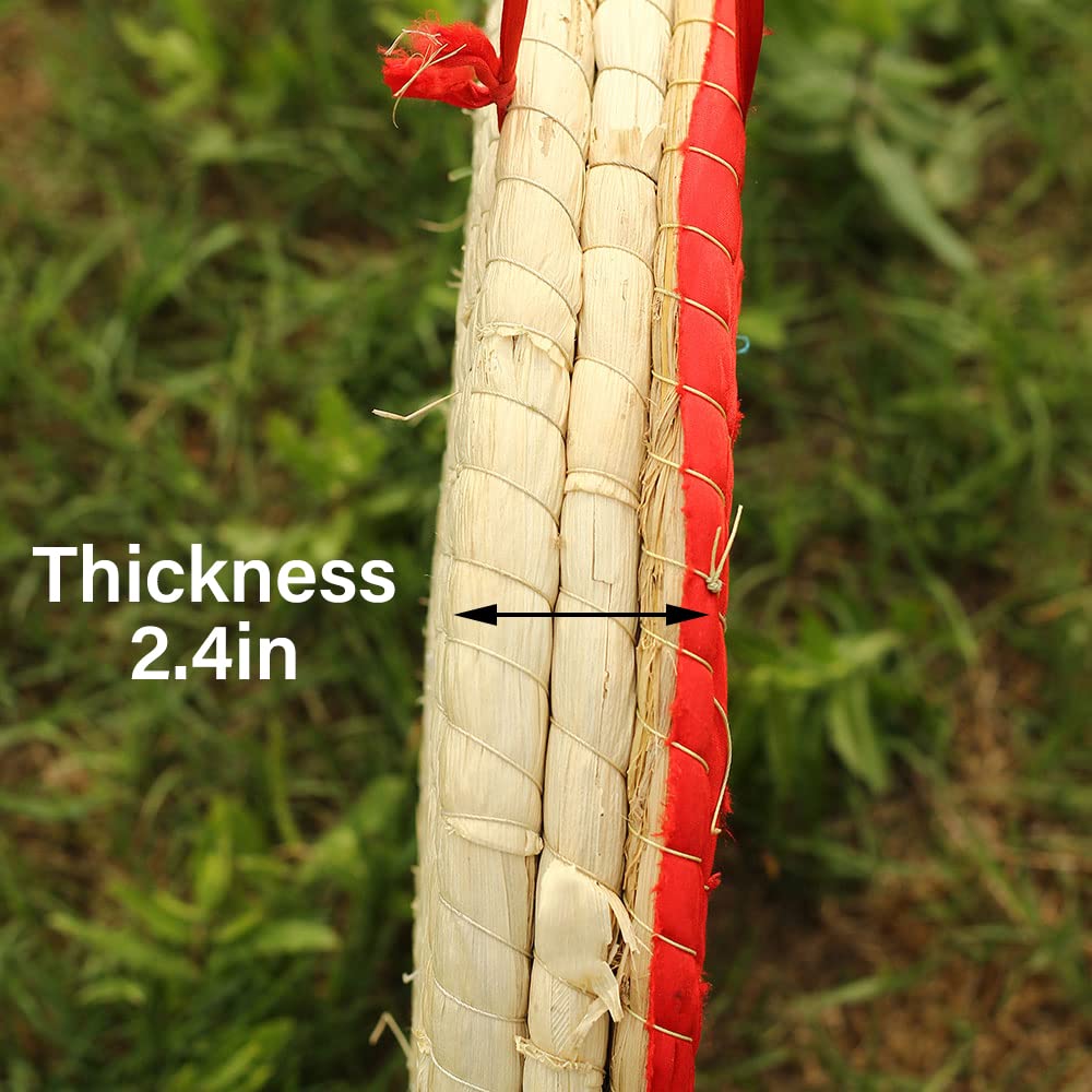 SOPOGER Archery Target for Backyard Adult, Easy Arrow Removal Bow Target, Durable Bow and Arrow Target for Youth Outdoor Shooting Practice (Straw Target Red)