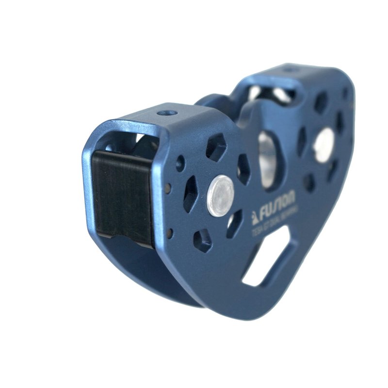 Fusion Speed Pulley, Climbing Pulleys for Backyard Zipline, Hauling, Rigging - New and Improved Climb Tesa Speed Aluminum Zip Line Blue