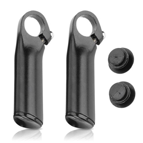 Cyrank Bike Handlebars, Aluminium Alloy Bike Bar Ends Lightweight Riding Hand Grip Ends Comfortable Handlebars Extender for Bicycles Scooter