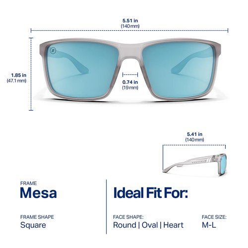 Blenders Eyewear Mesa – Polarized Sunglasses – Modern Wraparound Frames – 100% UV Protection – For Men & Women – Crossing Alaska
