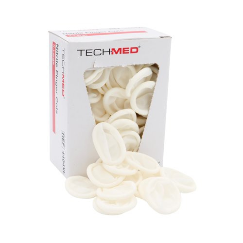 Dukal TEC 4404XL Tech-Med Nitrile Finger Cot, X-Large, 0.08 mm Thickness (Pack of 144)
