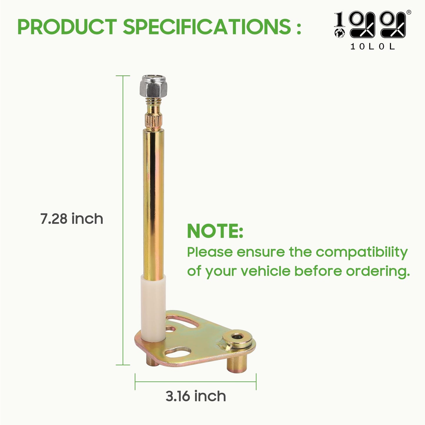 10L0L Golf Cart Accelerator Pivot Rod Assembly Kit Fits Club Car DS 1996-up Gas and Electric Models,OEM# 1020260-01, 1017325