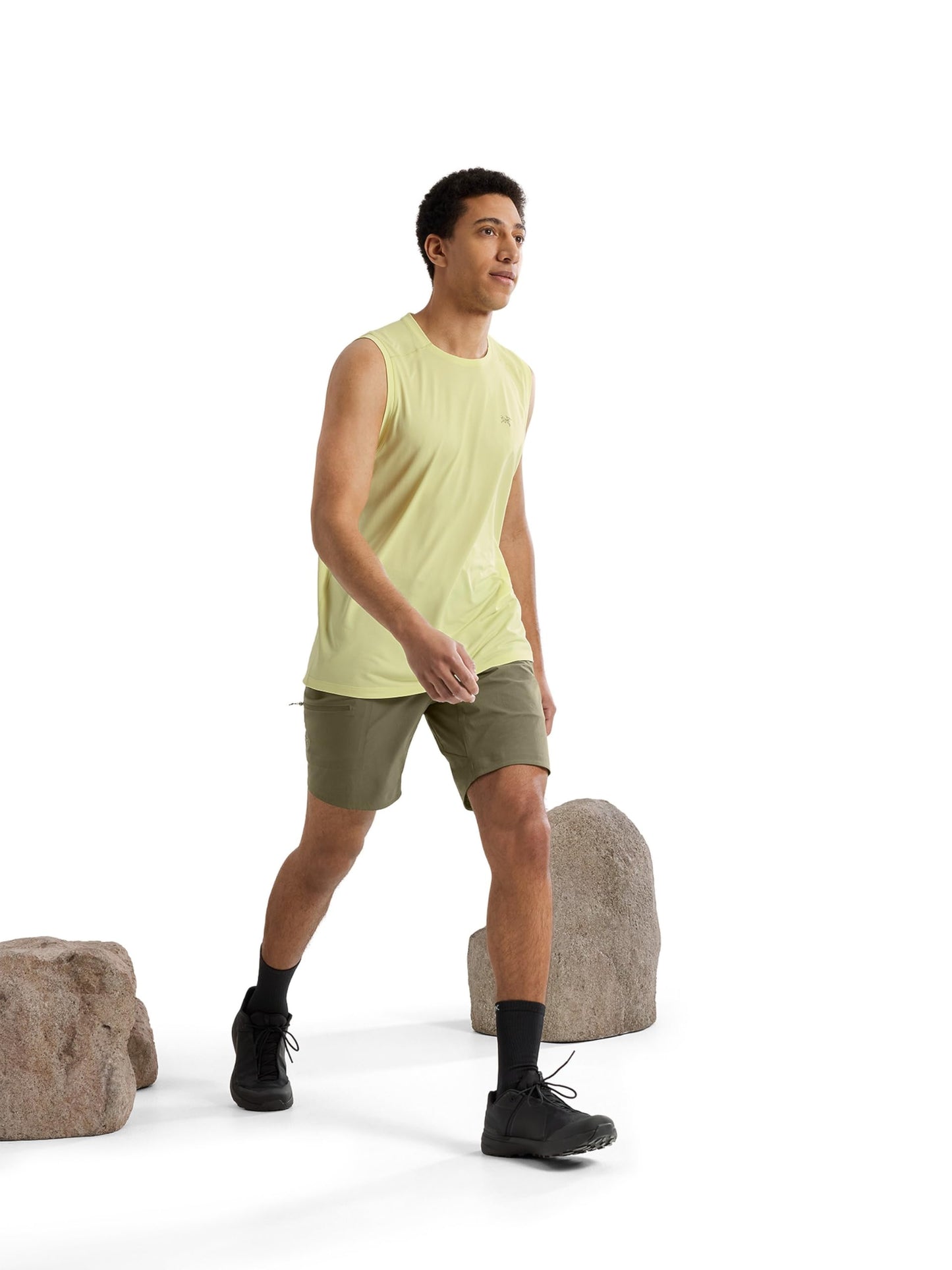 Arc'teryx Cormac Tank Men's | Performance Tank for High-Output Activities - Redesign | Ray Heather, X-Large