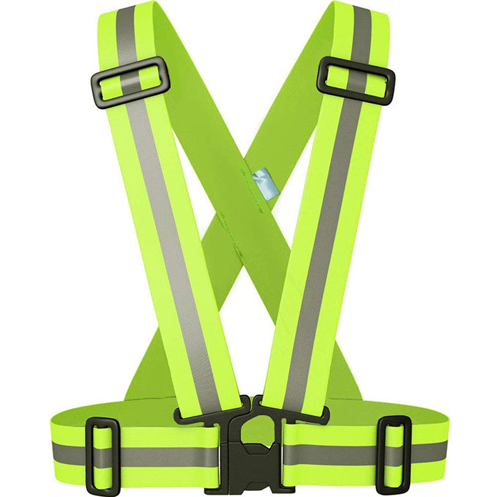 Shinecailife 2" Wider Reflective Safety Vest,60% More High Visibility for Running,Construction,Walking Women Men,Adjustable