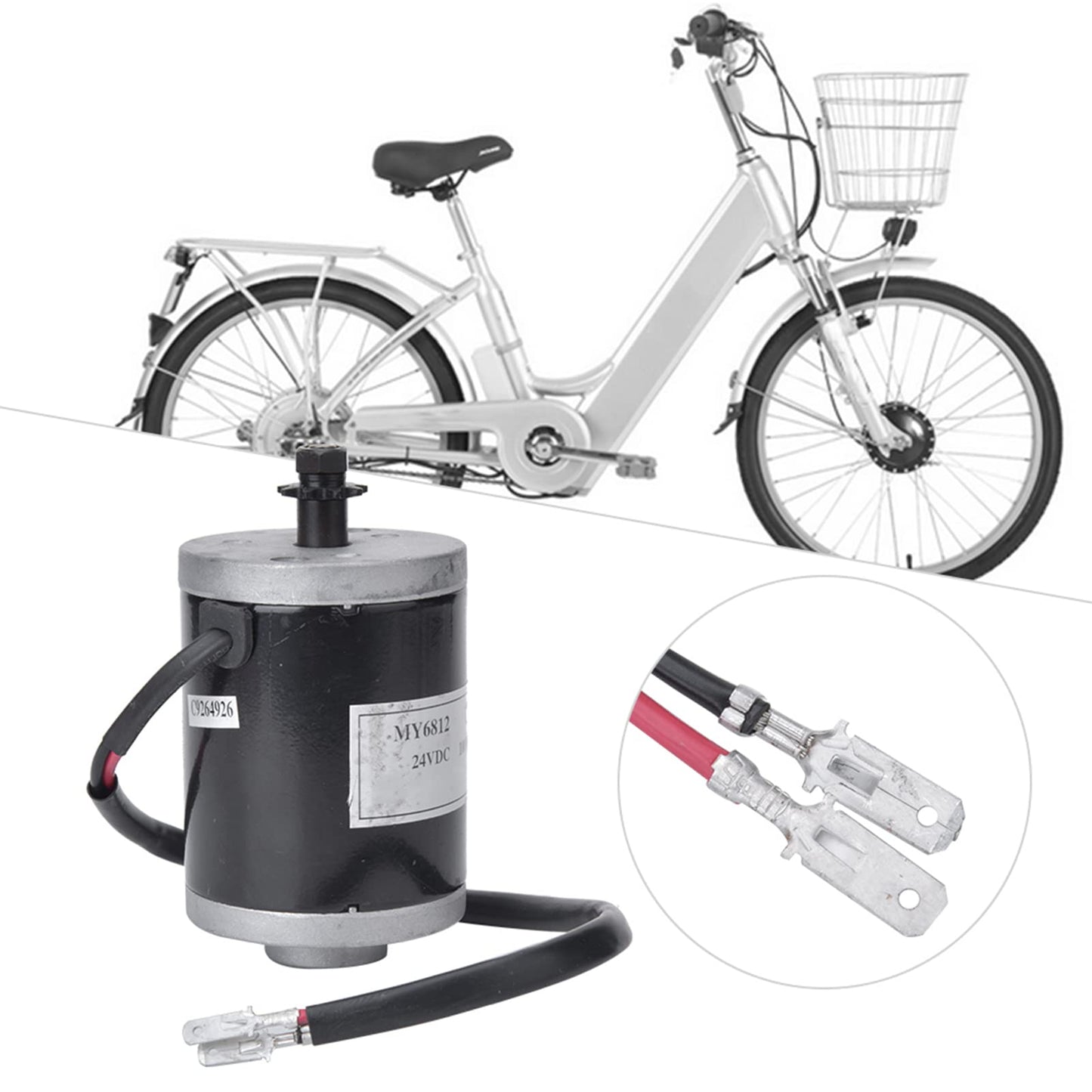 HEITIGN Motor Electrico para Motocicleta Motor Upgrade 24V 100w High Motor with Sprocket Teeth Accessory for Electric Scooter My6812