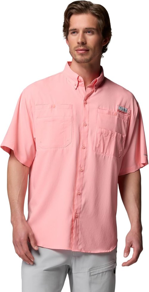 Columbia Men’s PFG Tamiami II Short Sleeve Shirt - Lightweight, Quick-Dry Fabric | Perfect for Fishing and Outdoor Activities