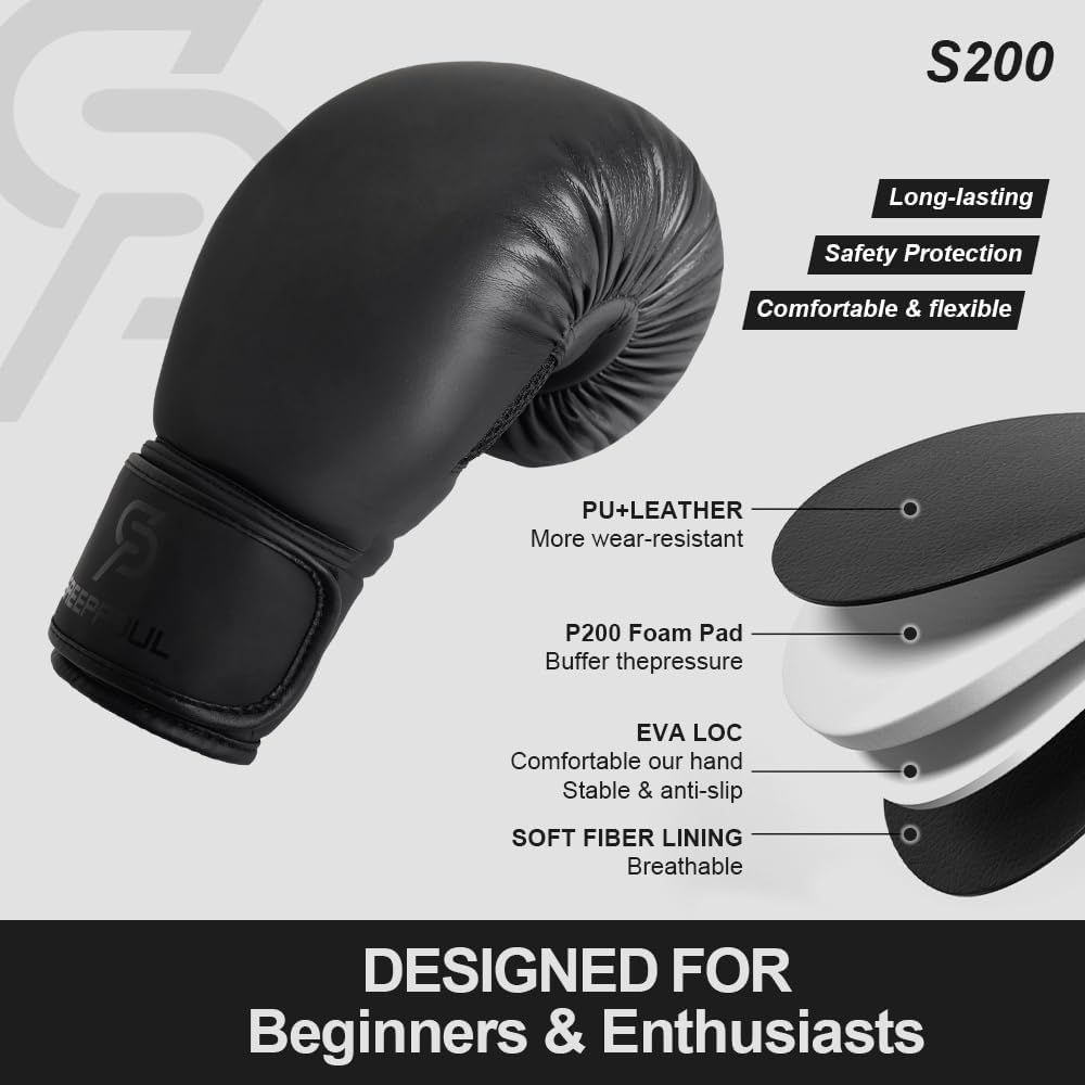 S200 Boxing Gloves - Durable MMA & Kickboxing Gear for Men & Women | Heavy Bag Training