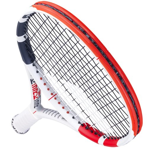 Babolat Pure Strike 100 Tennis Racquet Racquet - Strung with 16g White Syn Gut at Mid-Range Tension (4 1/4" Grip)