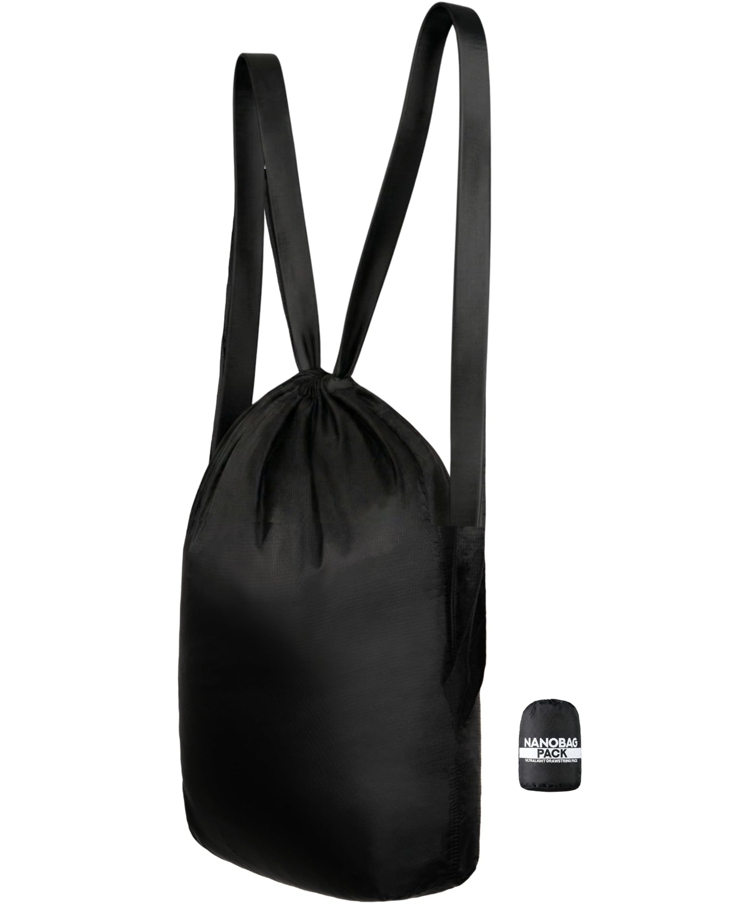 Nanobag Pack - Ultralight 14L Drawstring Backpack for Travel & Daily Use, Compact Mini Hiking Pack for Men & Women