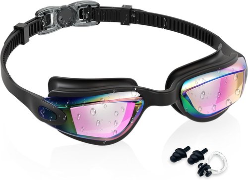 Aegend Swim Goggles - No-Leak Kids Swimming Goggles for Ages 3-14 | Clear Vision & Comfort