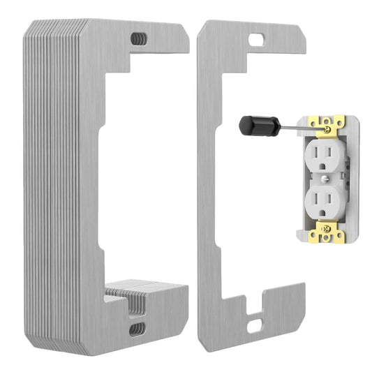 20 Pcs Wall Plate Spacer,Spacers for Electrical Outlets, Metal Flush Fit Device Leveling Plates for Electrical Outlet Repair, Fix Loose Outlets and Electrical Boxes