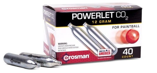 Crosman CC40PB CO2 Powerlet For Paintball (40-Count),Black