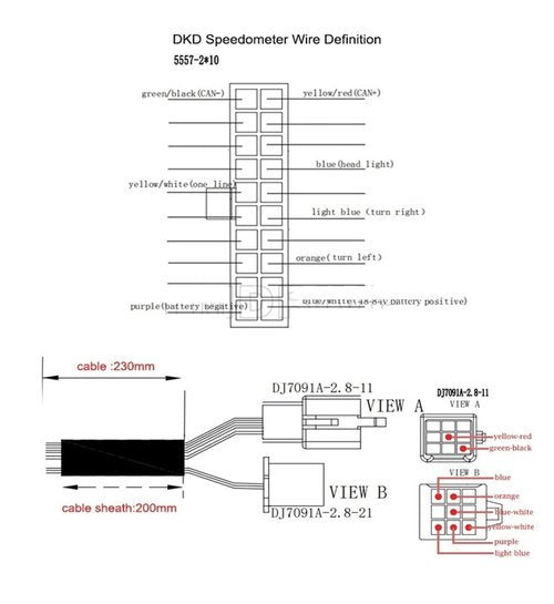 Fardriver DKD LCD Speedometer Display Adjustable ONE-LIN/CAN-Bus Communication for EM Controller Controller